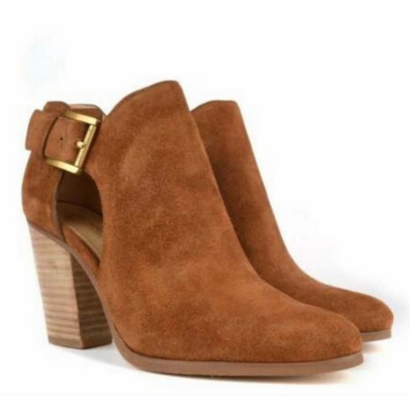 NEW Michael Michael Kors Adams Bootie Suede Brown Size 10 - Picture 2 of 8